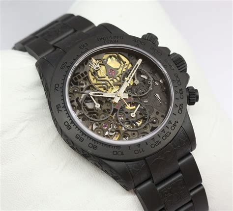 rolex skull|Rolex skeleton watch.